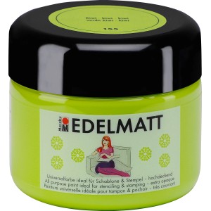 Marabu Edelmatt Kiwi, deckende Wandfarbe im 225 ml Tiegel. Ideal für Akzente.