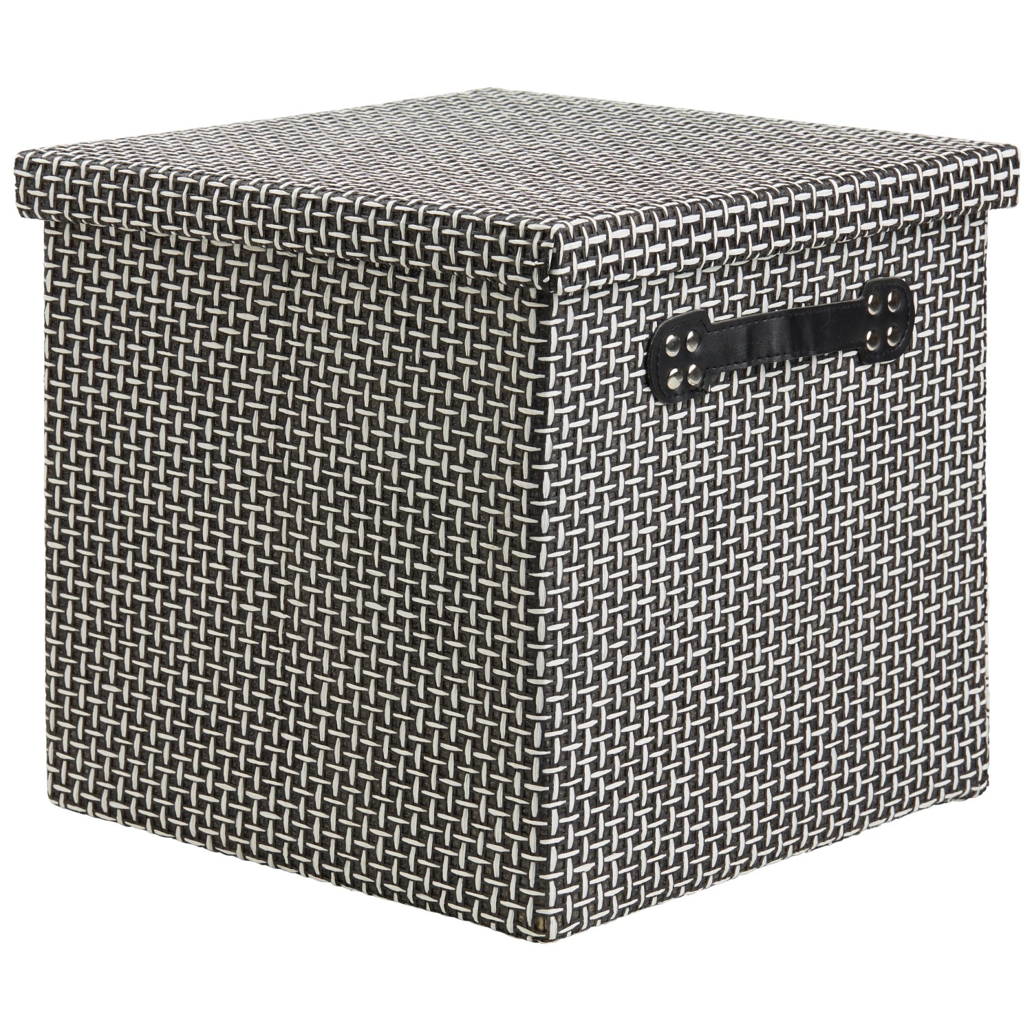 Mömax Box mit Deckel Foldable in Schwarz/Weiß