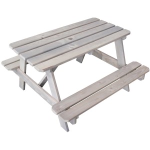 Soulet Kindersitzgarnitur aus Holz, taupefarben, für Kinder von 3-7 Jahren.