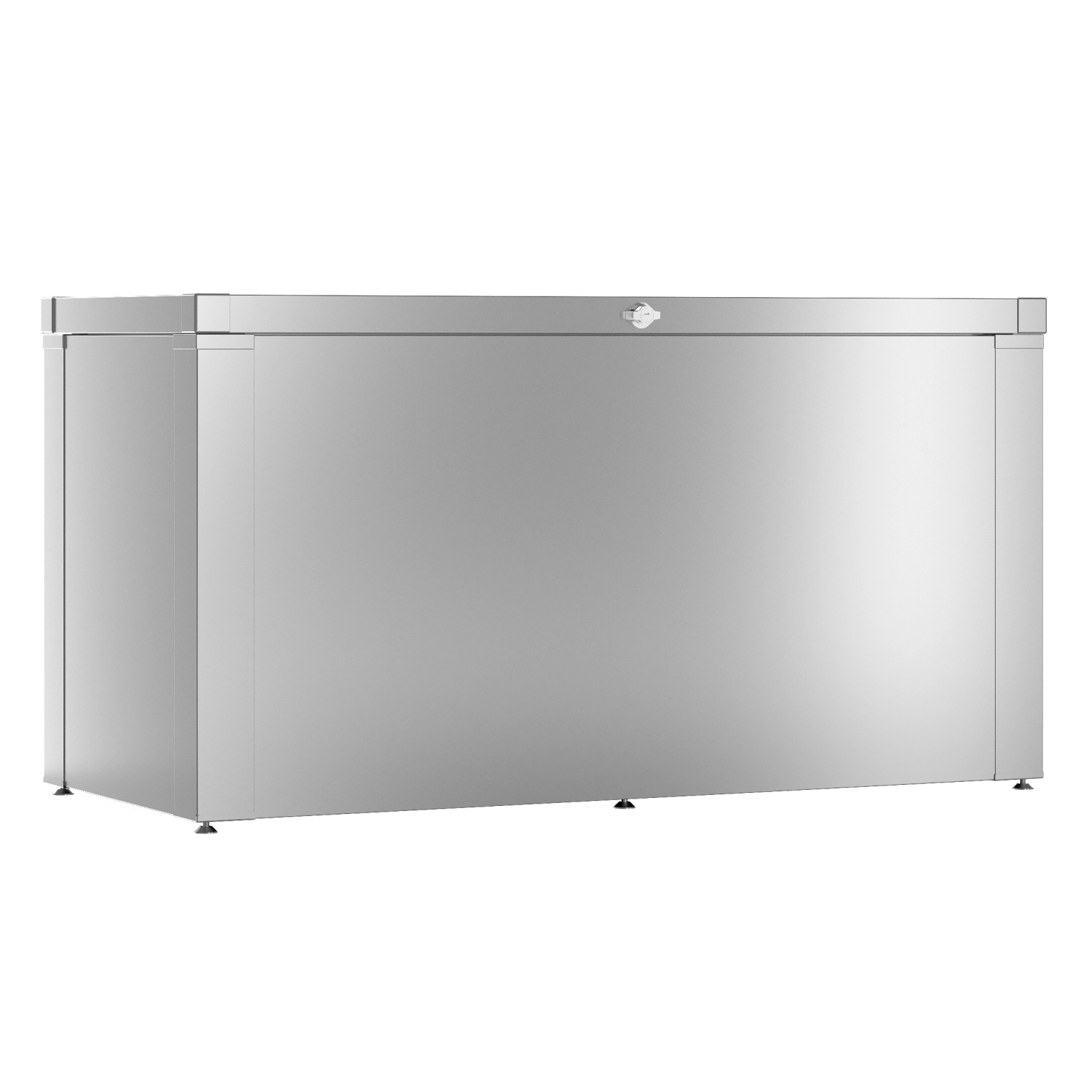 Guardi Gartenbox 68,2 cm x 129 cm x 56,5 cm Silber Metallic günstig online kaufen