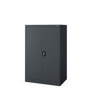 JAN NOWAK Büroschrank für Dokumente aus Metall KEVIN D600 140 x 90 x 60 cm Anthrazit