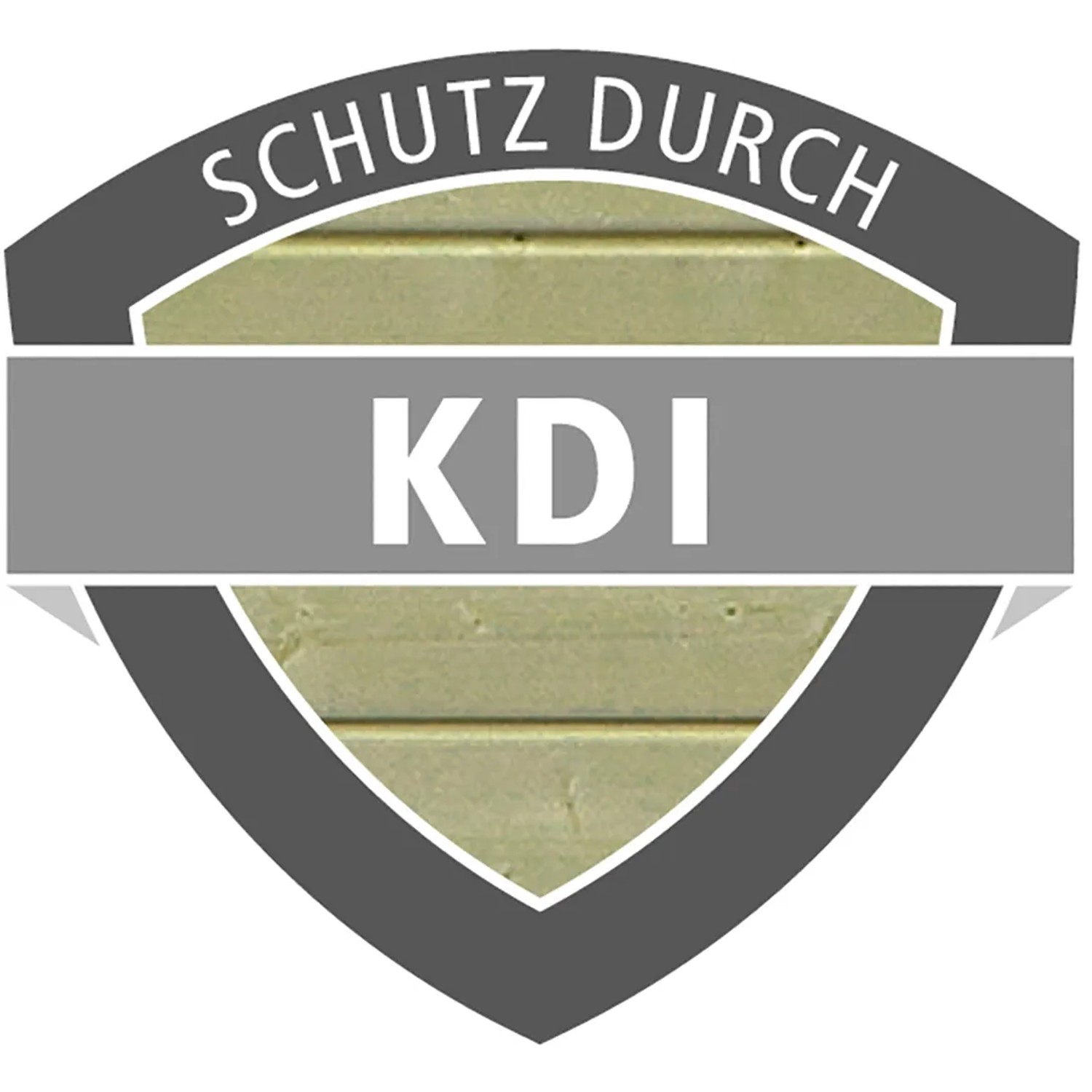 Symbol für Kesseldruckimprägnierung (KDI) des Karibu Holzpools.