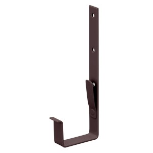 Inefa Rinnenhalter für Kastenrinne, 20x NW 68, stahl PVC-beschichtet, dunkelbraun.