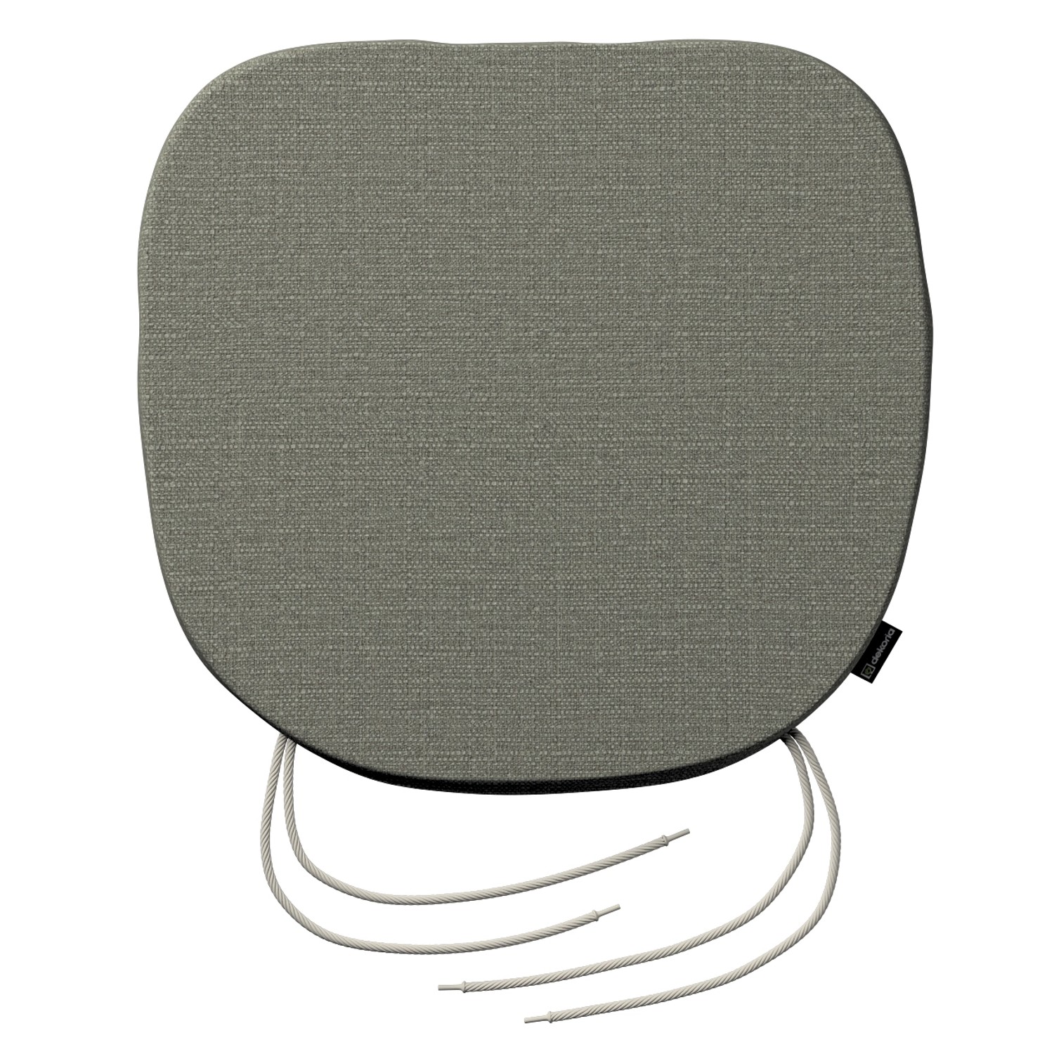 Stuhlkissen Marcus mit Bindeschnur, grau-beige, 40 x 37 x 2,5 cm, Living II günstig online kaufen