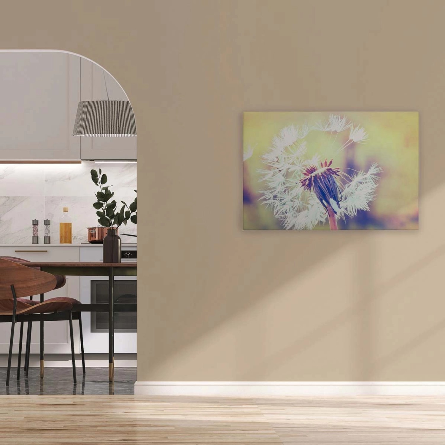 Bricoflor Pusteblume Leinwand Im Querformat Sommer Wandbild Ideal Für Schla günstig online kaufen