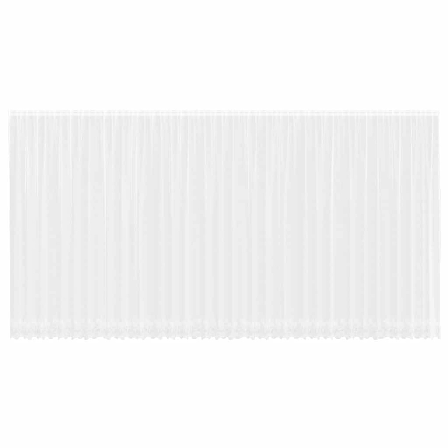 vidaXL Spitzenvorhang mit Vorhängen Weiß 900x260cm Polyester 4107849 günstig online kaufen