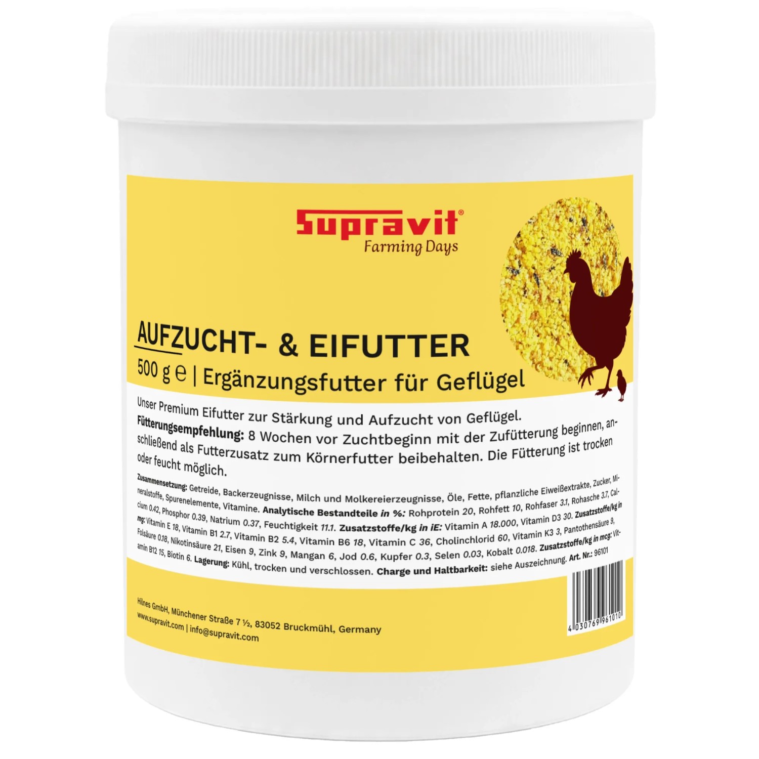 Supravit Aufzucht- und Eifutter für Geflügel