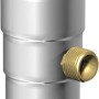 Sarei Regenwassersammler aus Zink DN 80 zum Einbau in Metall-Dachrinnen.