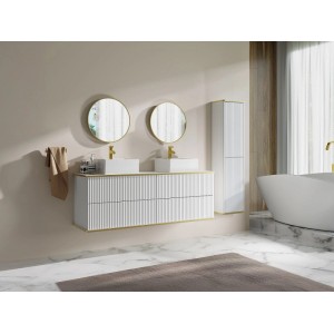 Vente-unique Badmöbel-Set Keliza Weiß 150 cm