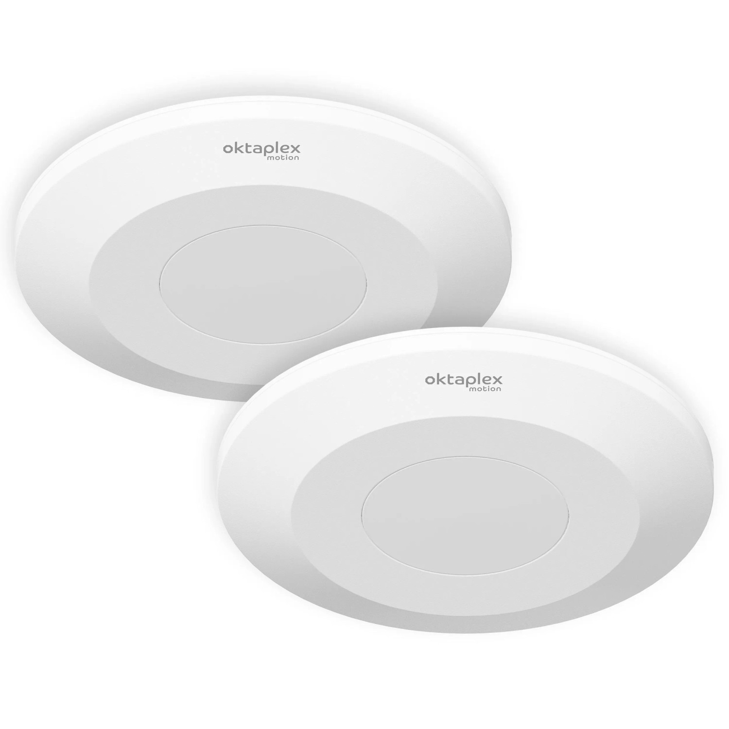 Oktaplex Isa 24 GHz HF Präsenzmelder 2er Set 360 Grad Decken Bewegungssensor Flach Weiß