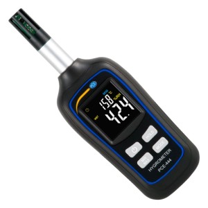 PCE Instruments Hygrometer 444 zur Messung von Luftfeuchtigkeit und Temperatur.