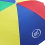 Detailaufnahme: Regenbogenfarbener Sonnenschirm für AXI Nick Sand- & Wasser-Picknicktisch.