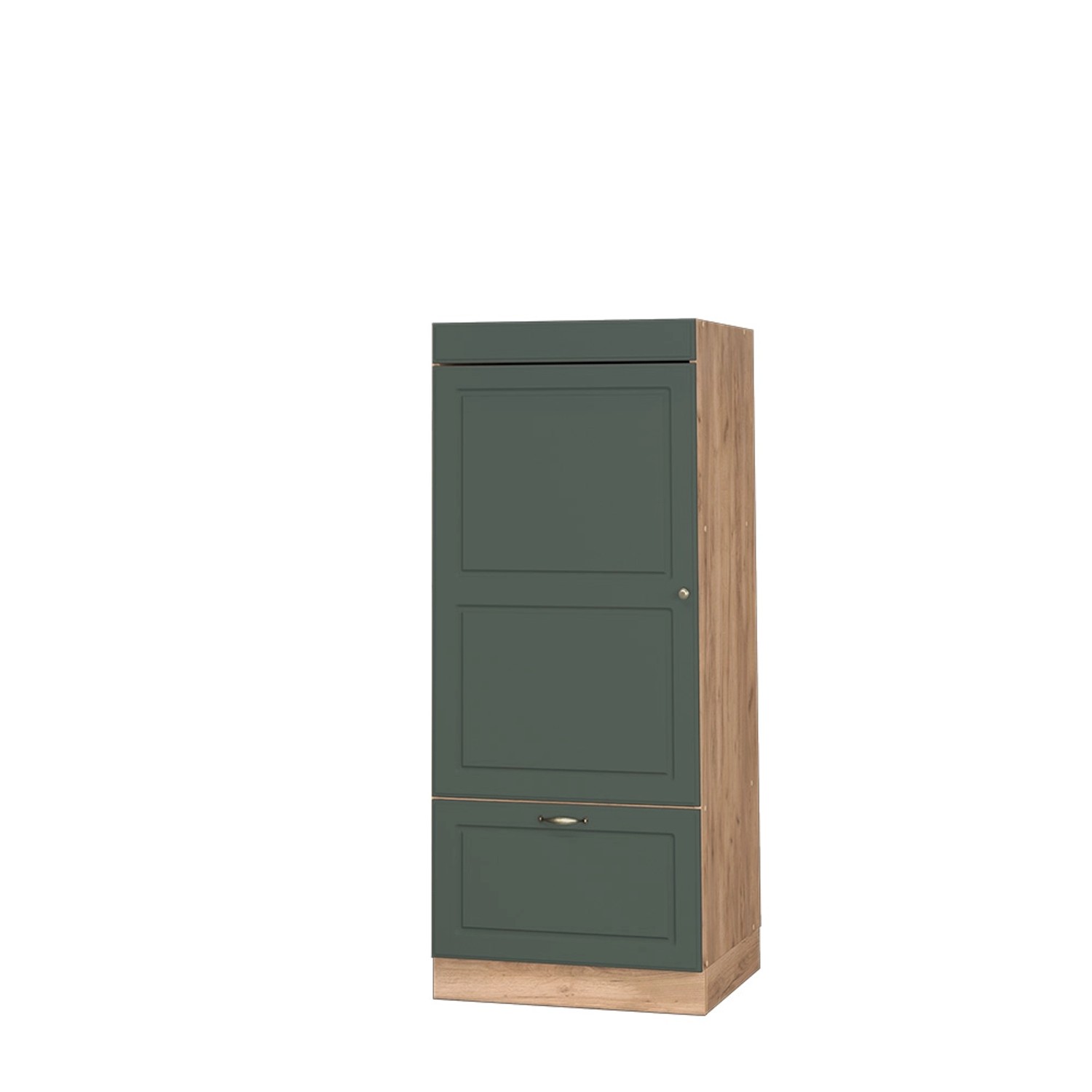 Vicco Mikrowellenschrank Fame-Line Grün-Gold Landhaus/Goldkraft Eiche 60 cm