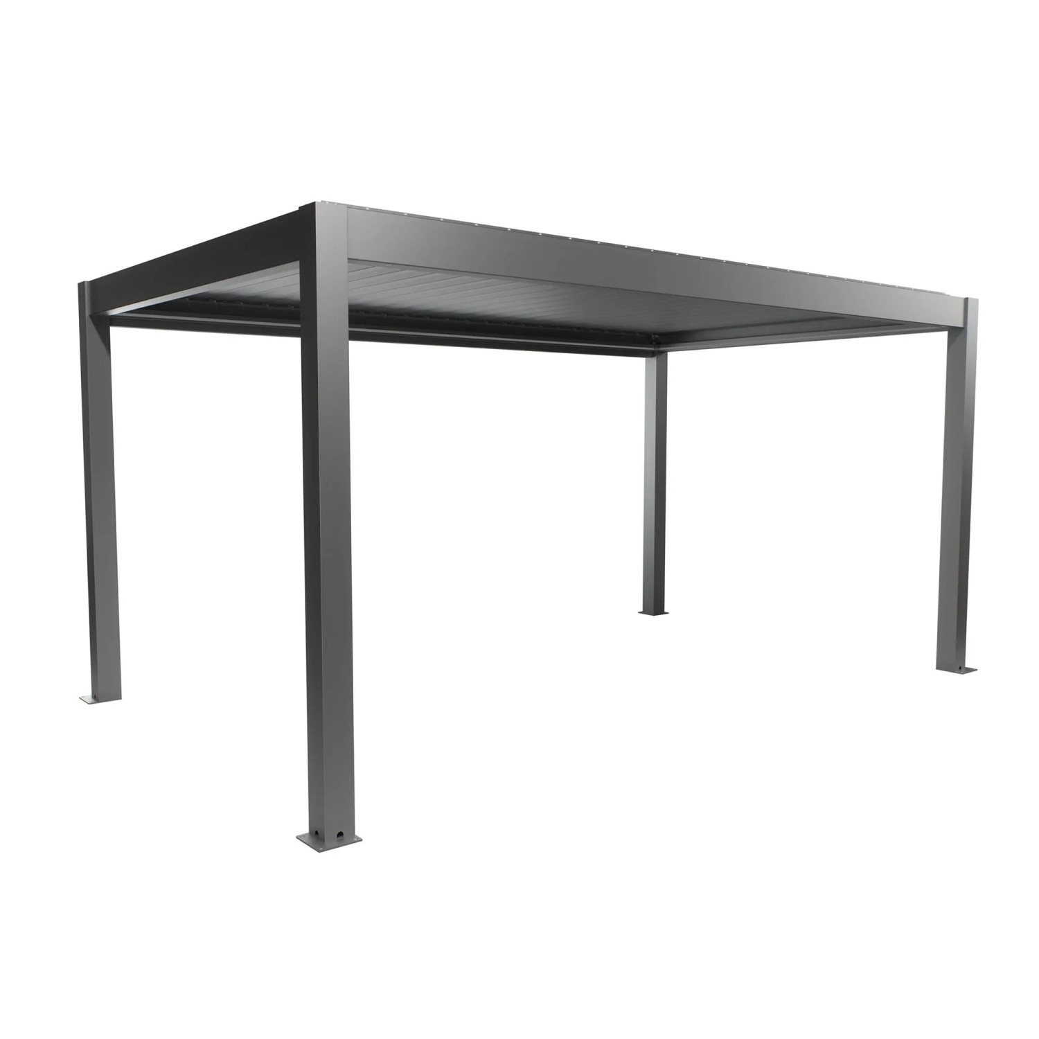 Biohort Pergola 5 m x 3 m Quarzgrau-Metallic