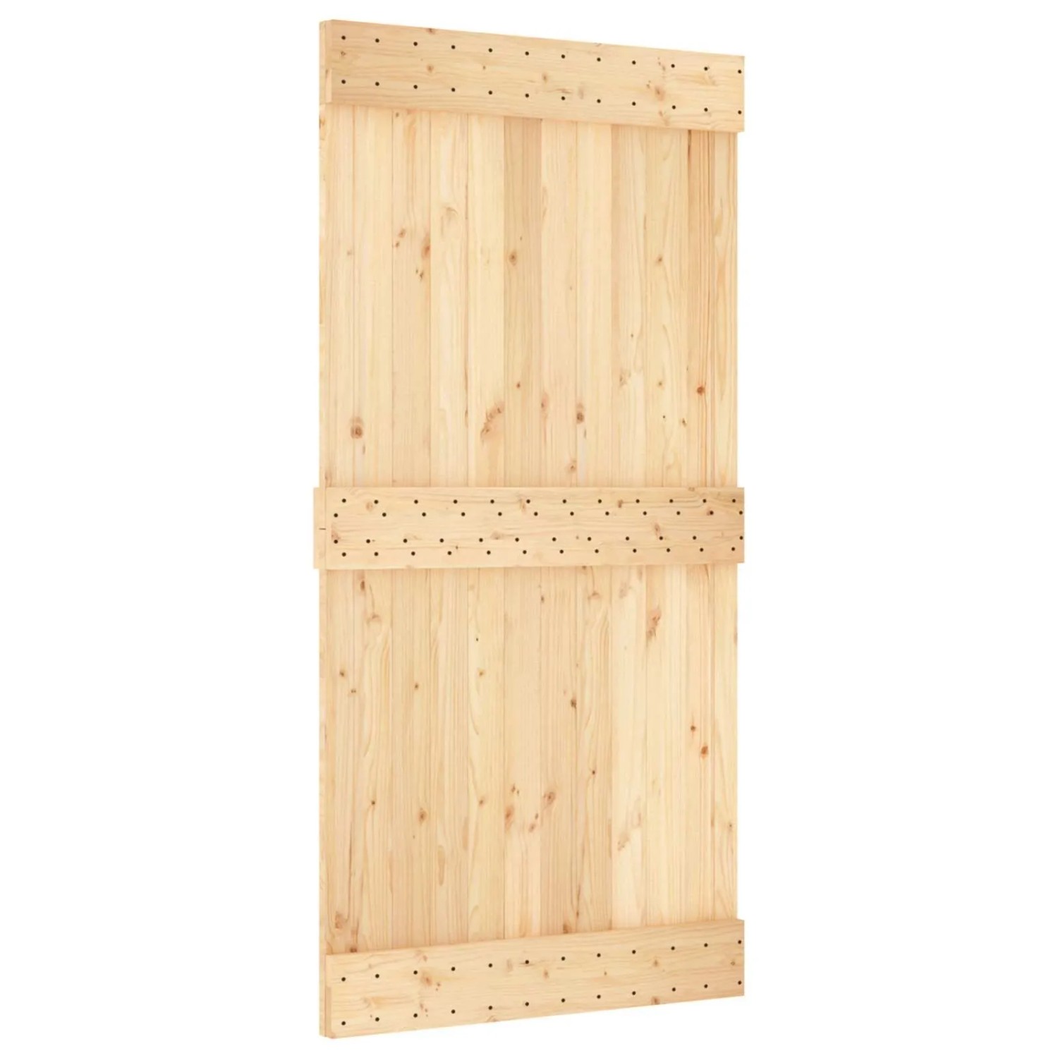vidaXL Schiebetür NARVIK Natur und Schwarz 100 x 210 cm 213,5 cm 3445286