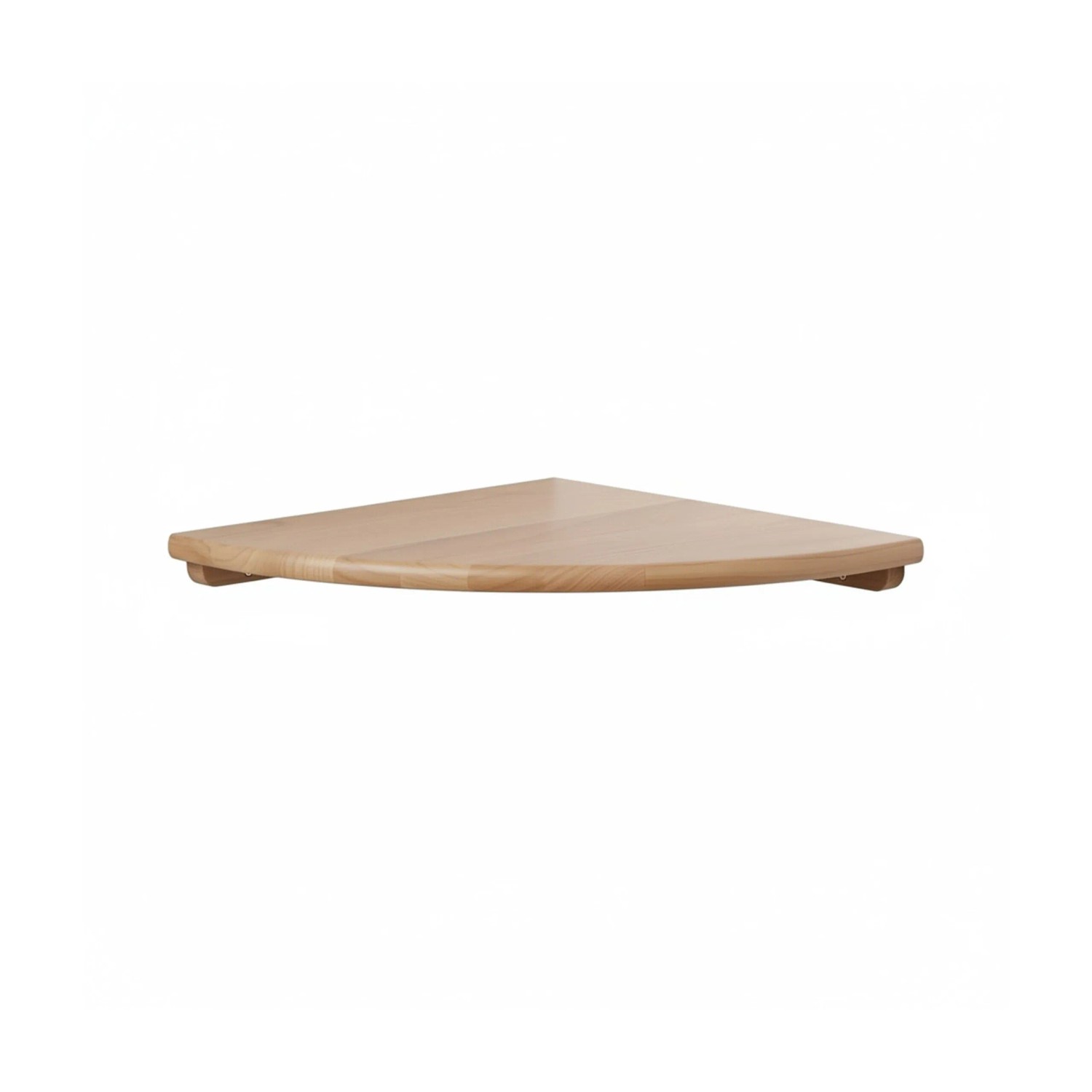Relaxdays Wandeckregal Walnussholz Natur 3 cm x 35 cm x 35 cm