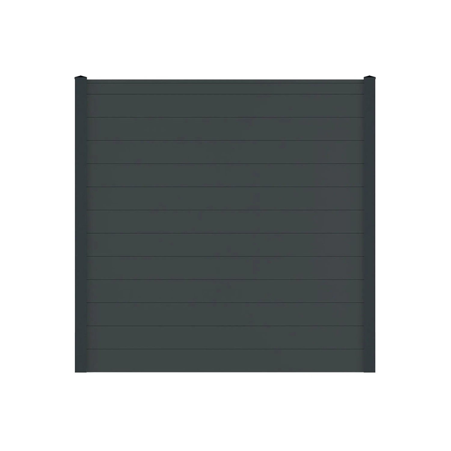 Vidual Sichtschutzzaun Snap 140 zum Aufdübeln 1,8 m x 7,14 m Anthrazit