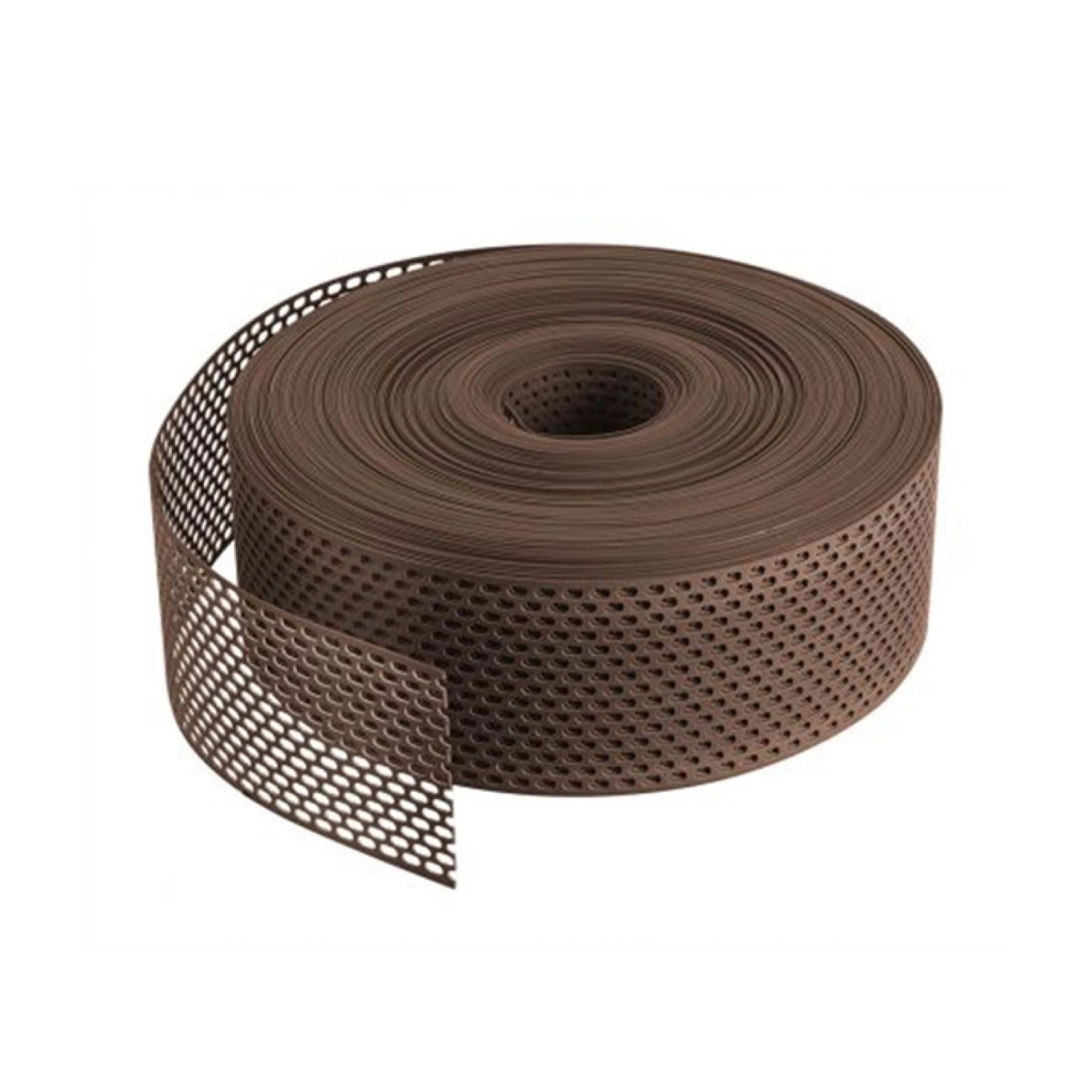 Daprona Lüftungsband Traufgitter 2x 60m x 50mm PVC Gerollt Braun