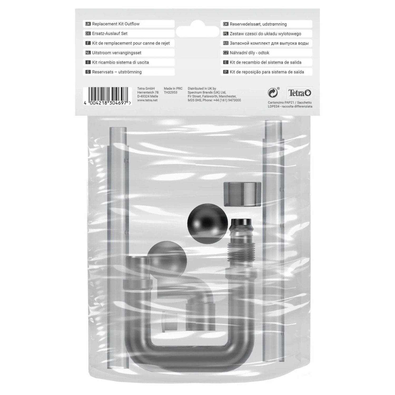 Tetra Ersatz-Auslauf-Set EX 500/700/1000 Plus für Aquarium Außenfilter