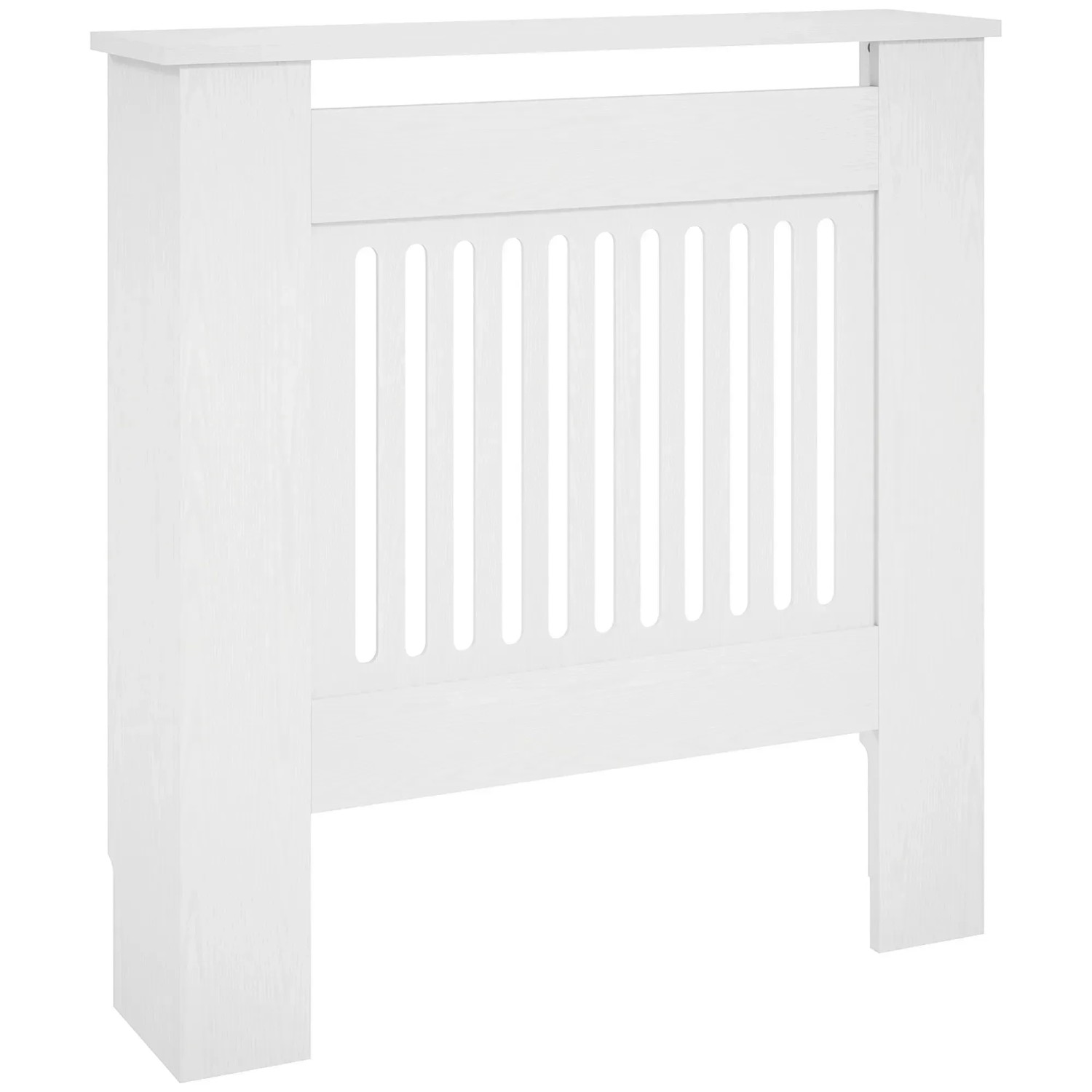 HOMCOM Heizkörperverkleidung Spanplatte MDF Weiß 78L x 19B x 81H cm