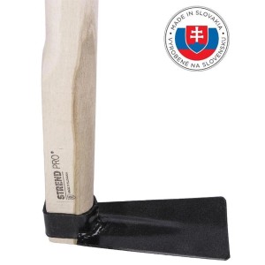 PROREGAL Hacke mit Holzgriff, 7 cm breit, für Gartenarbeiten.