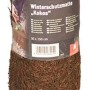 Dunkelbraune Winterschutz Kokosmatte, 50x150 cm, gerollt. Ideal als Frostschutz für Pflanzen im Garten.