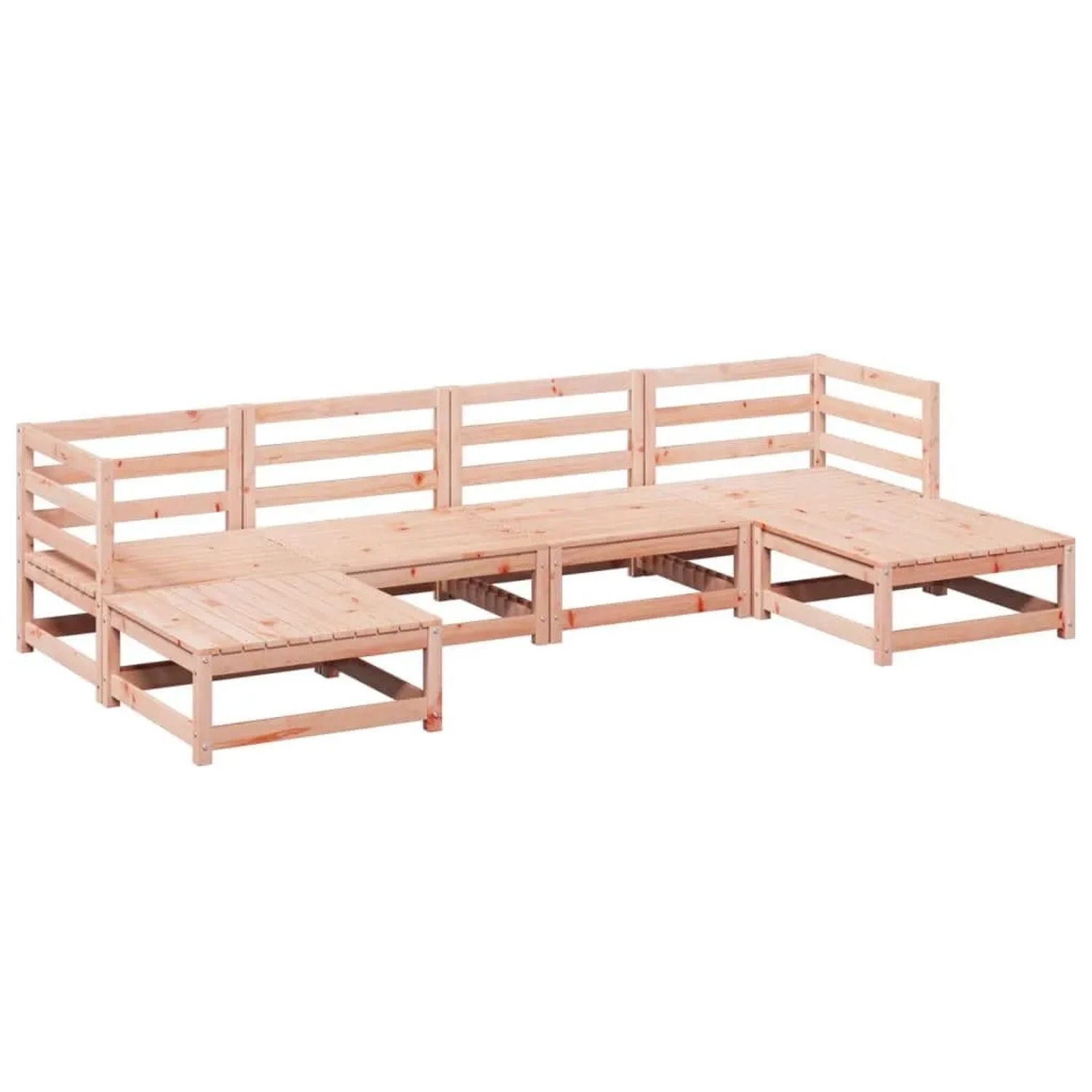 vidaXL 6 Tlg Garten-Sofagarnitur Massivholz Douglasie 3299565