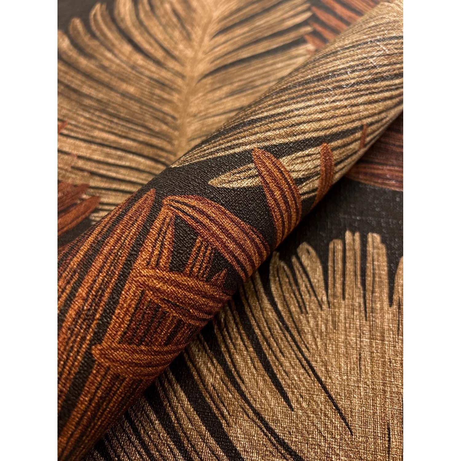 Newroom Vliestapete Vedran Brown Palmenblätter Modern FSC® günstig online kaufen