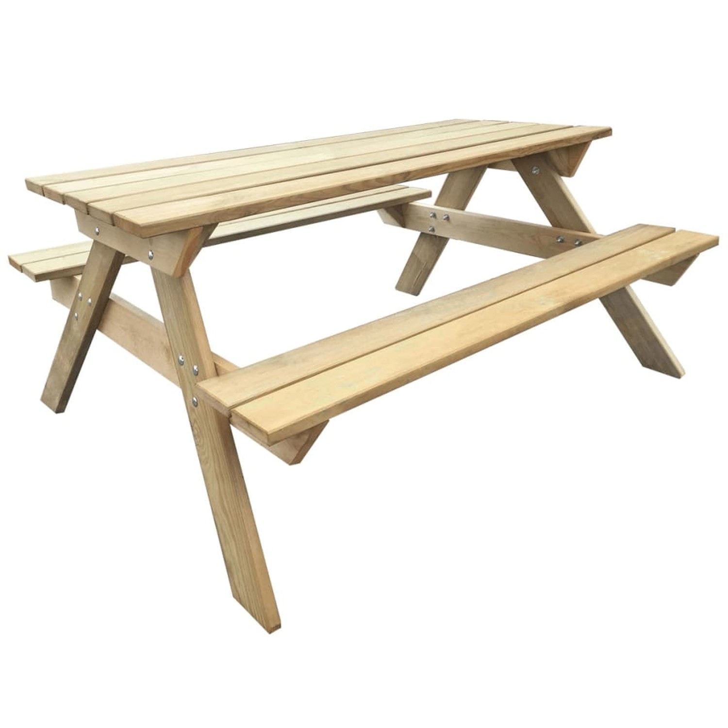 vidaXL Picknicktisch 150x135x71,5 cm Holz 41725 günstig online kaufen