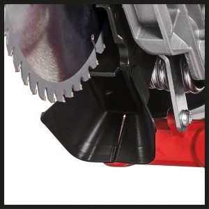 Detailaufnahme: Sägeblatt der Einhell Zug-Kapp-Gehrungssäge TC-SM 254.