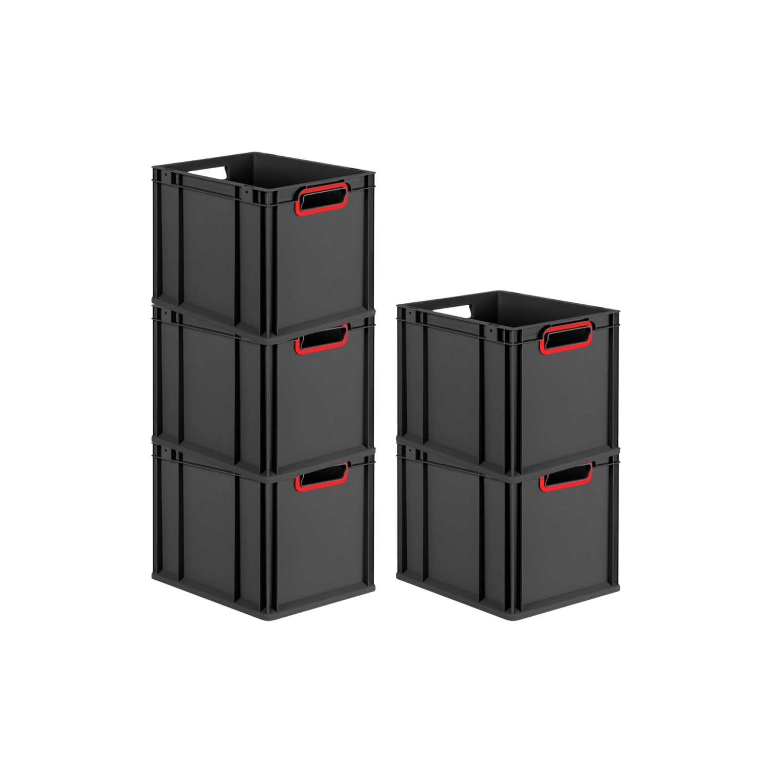 PROREGAL SparSet 5x Eurobox Nextgen Color HxBxT 32x30x40cm 30 Liter Griffe günstig online kaufen