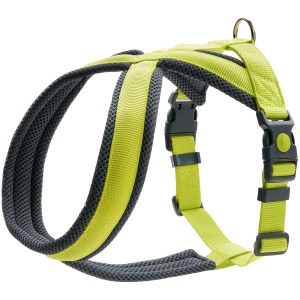 Hunter Hundegeschirr London Comfort, Gr. XS-S, Limette. Verstellbares, weiches und reißfestes Hundegeschirr.