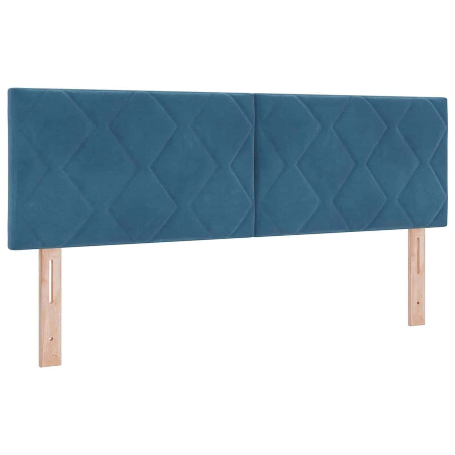 vidaXL LED Kopfteil mit LED-Streifenleuchten Dunkelblau 144 cm Samt 3338224 günstig online kaufen