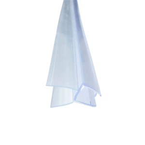 Transparente Bagnoxx Schleiflippendichtung für Dusche mit doppelter Weichlippe, 8mm Glas.