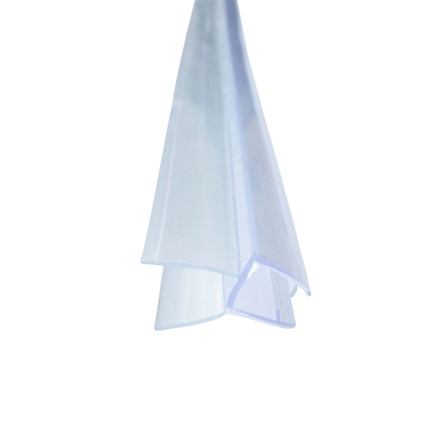 Bagnoxx Schleiflippendichtung Doppelte Weichlippe 1m für 8mm Glas Transparent