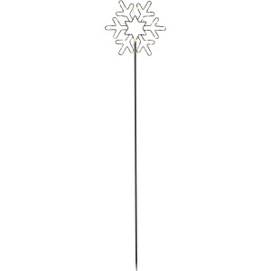 LED-Gartenstecker Schneeflocke 118,5 cm x 27 cm x 0,8 cm