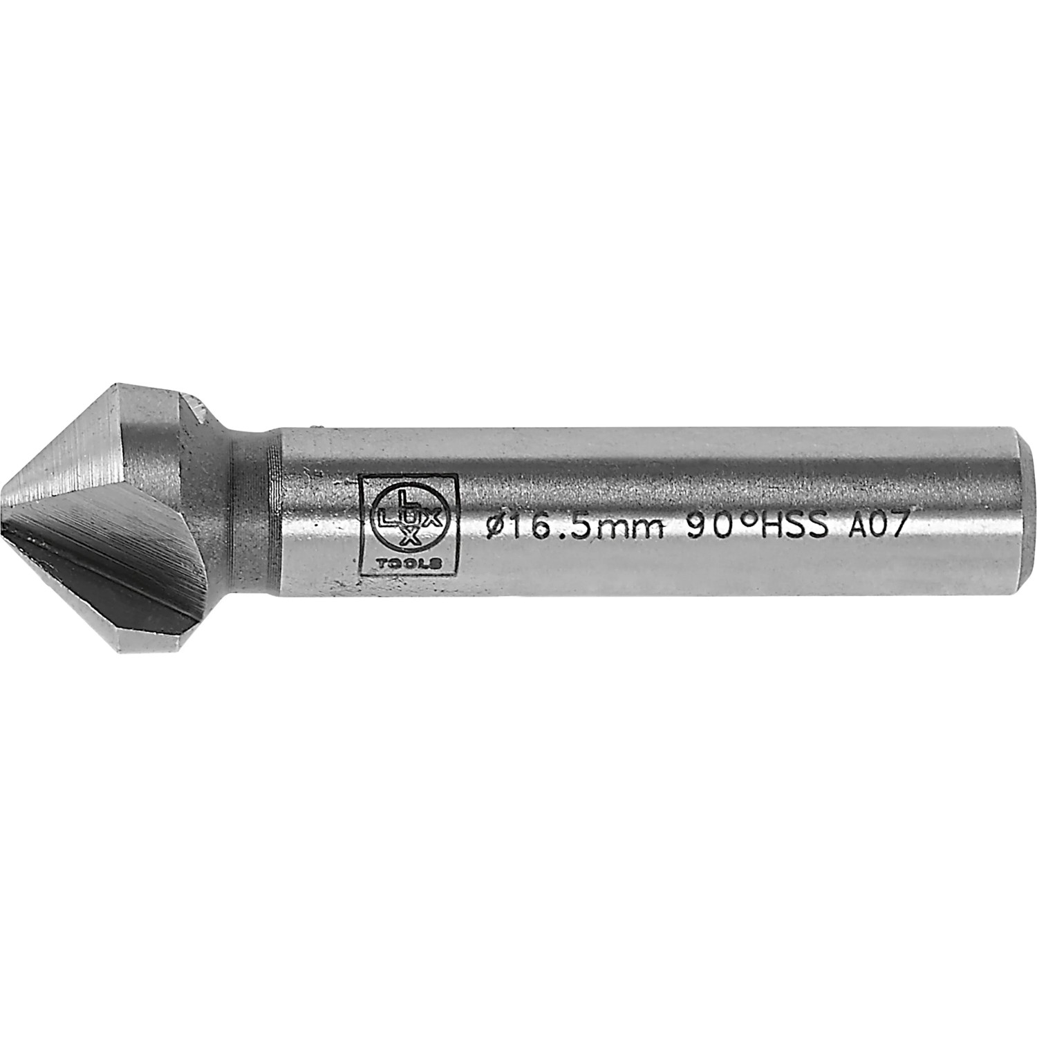 LUX Senker Comfort Ø 16 mm aus HSS Stahl für präzises Senken und Entgraten.
