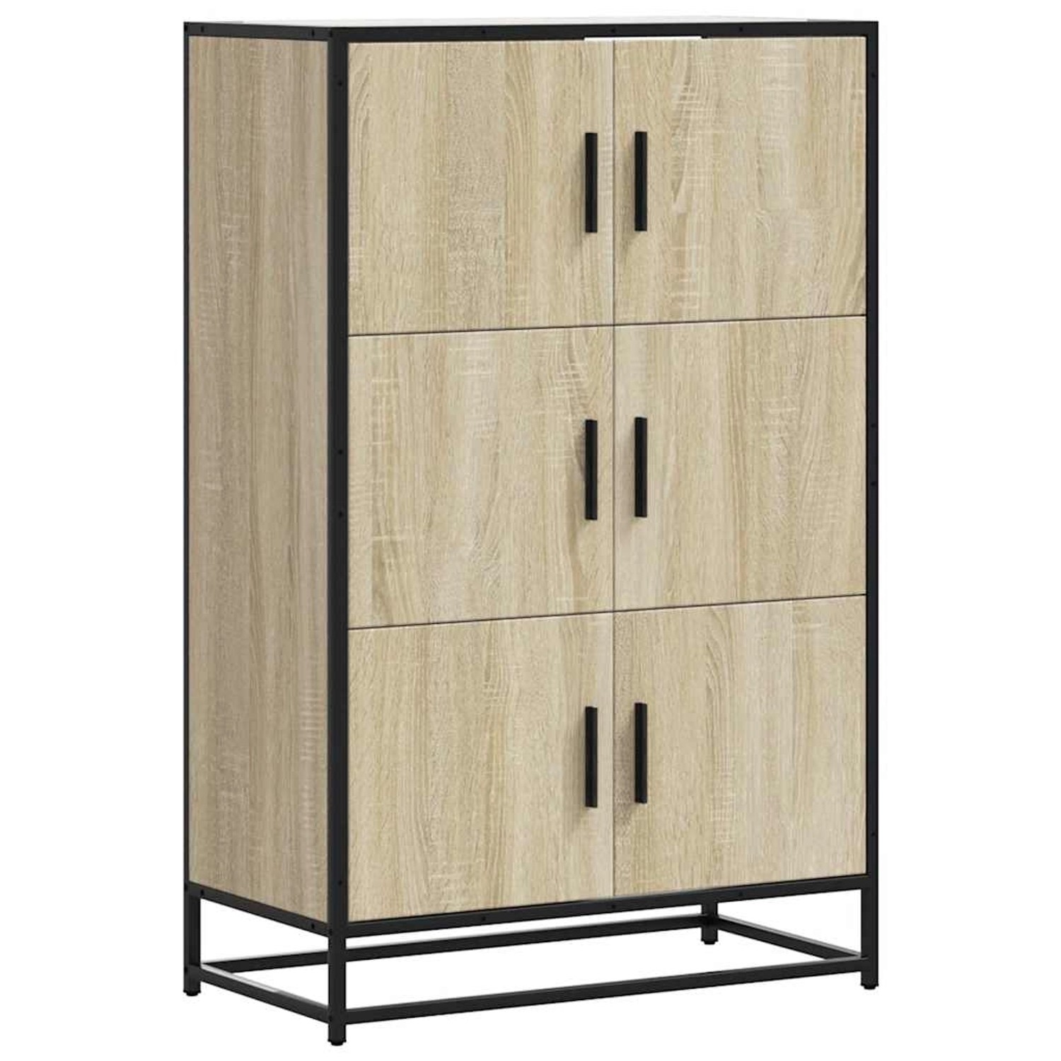 vidaXL Highboard Sonoma-Eiche 68x35x106,5 cm Holzwerkstoff Metall 849070 günstig online kaufen