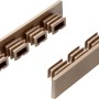 6 Endkappen für WPC Terrassendielen in Bi-Color Optik, zur Abdeckung der Dielenenden.