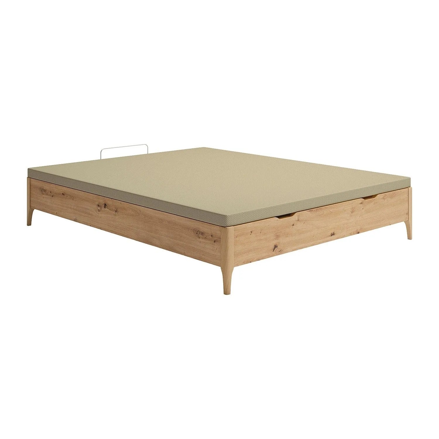Vente-unique Bettgestell Mit Bettkasten Veona Naturfarben Hell 190 cm