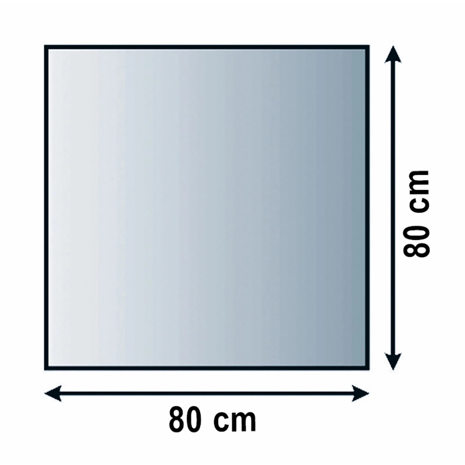 Lienbacher Funkenschutzplatte Glasbodenplatte Quadrat 8mm Stärke