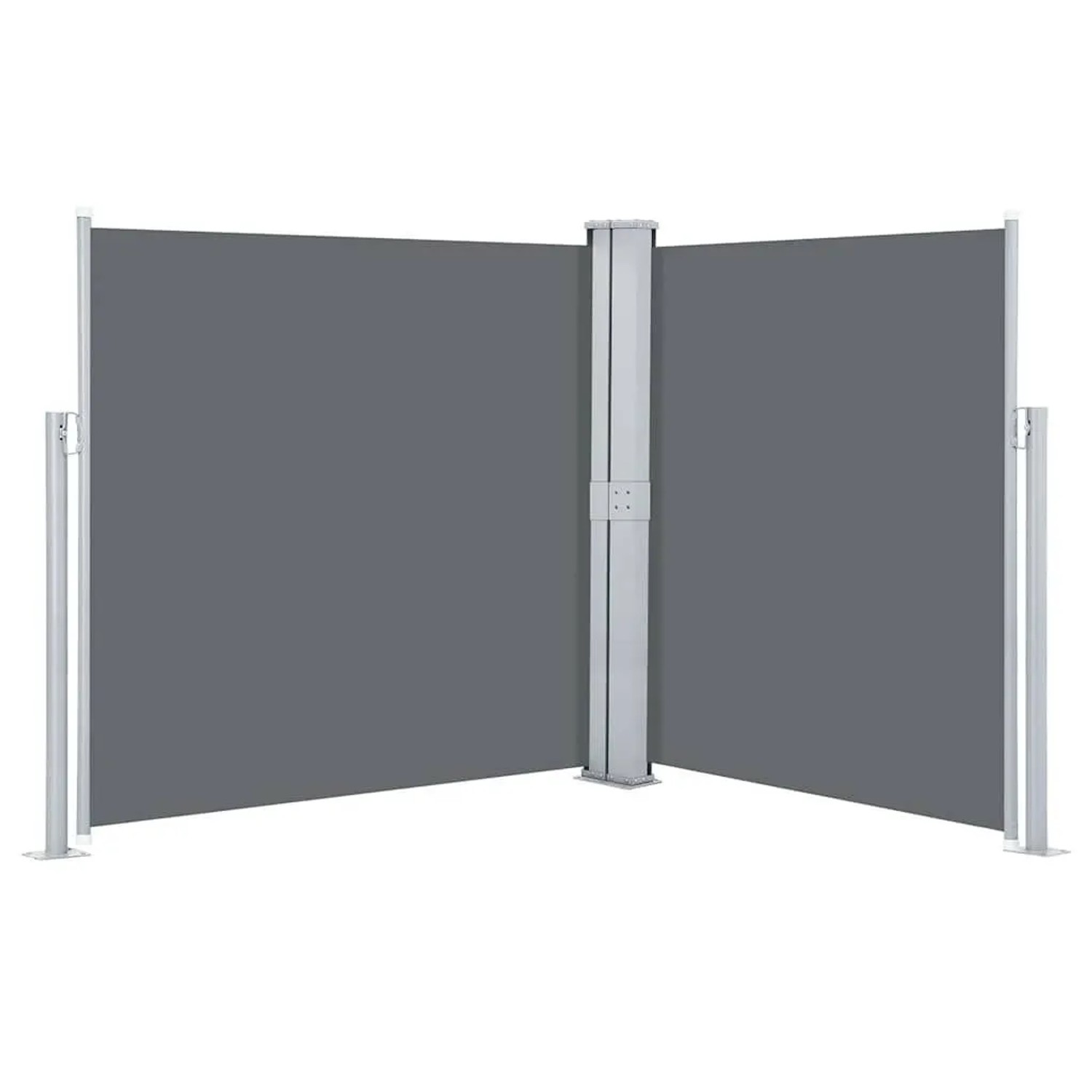 vidaXL Ausziehbare Seitenmarkise Anthrazit 140 x 600 cm 48456