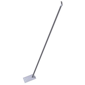 Mobilzaun Stützstrebe, 1,60 m, feuerverzinkt, ohne Schelle/Erdnagel für Baugeräte.