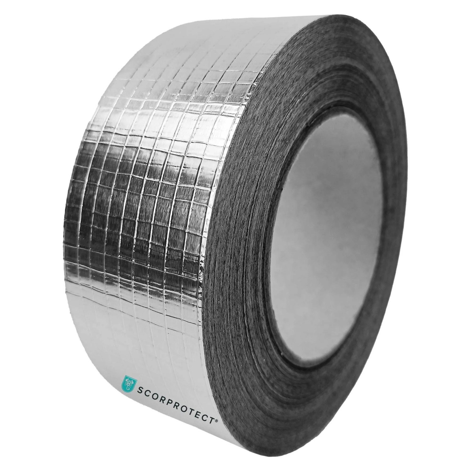 Scorprotect Alu Klebeband mit Glasgelege, 48mm x 50m, für Rohrisolierung.