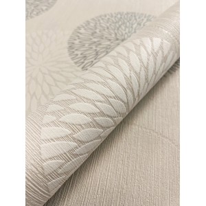 Newroom Vliestapete Raina Beige Kreise Retro FSC®