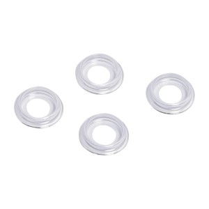 Möbeluntersetzer, Ø 30 mm, transparent, 4er-Set zum Schutz von Teppichen vor Möbelabdrücken.