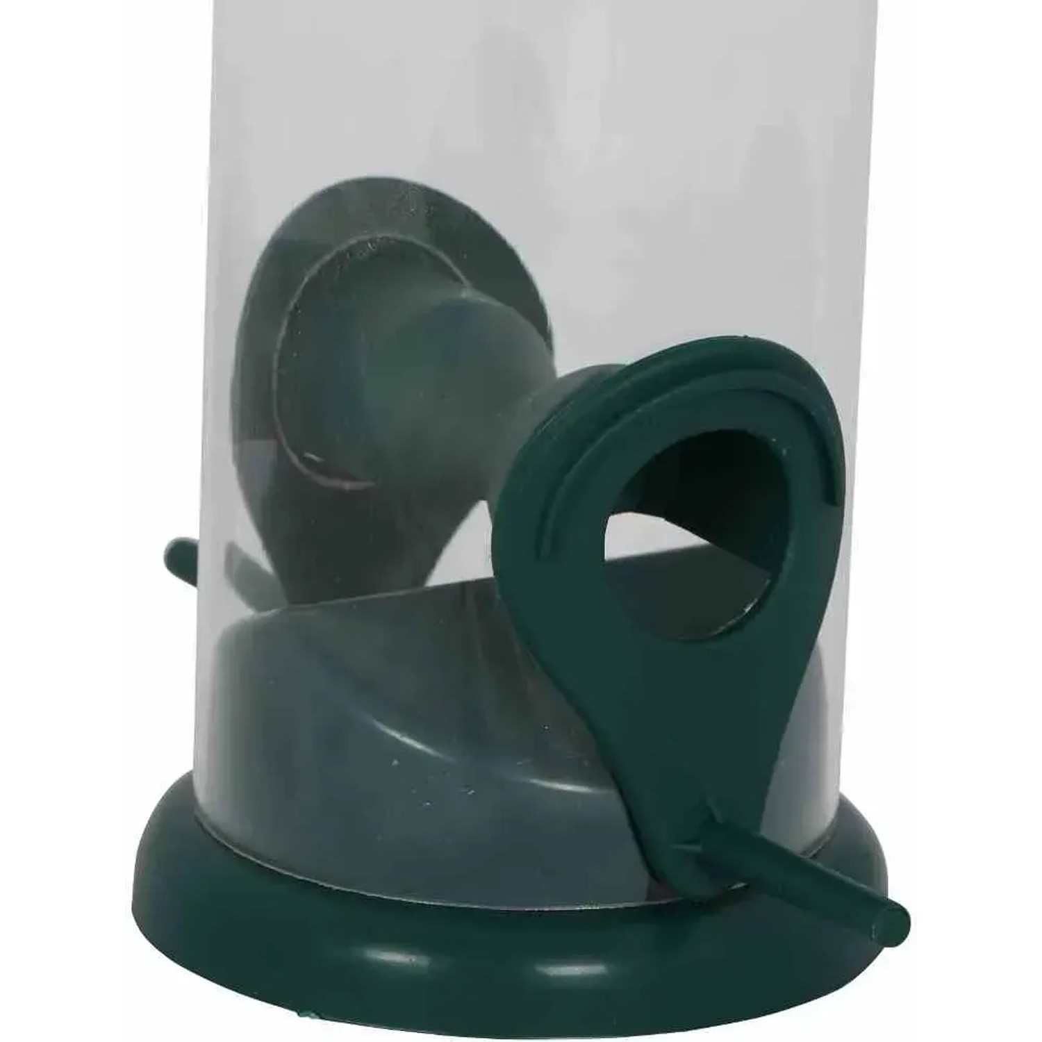 Detailaufnahme: Grüner Siena Garden Vogelfutterspender aus Kunststoff, Feeder Basic.
