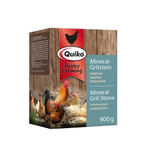 Quiko Hobby Farming Mineral-Gritstein 900g für Vögel: Ergänzungsfutter zur Unterstützung des Pickverhaltens.