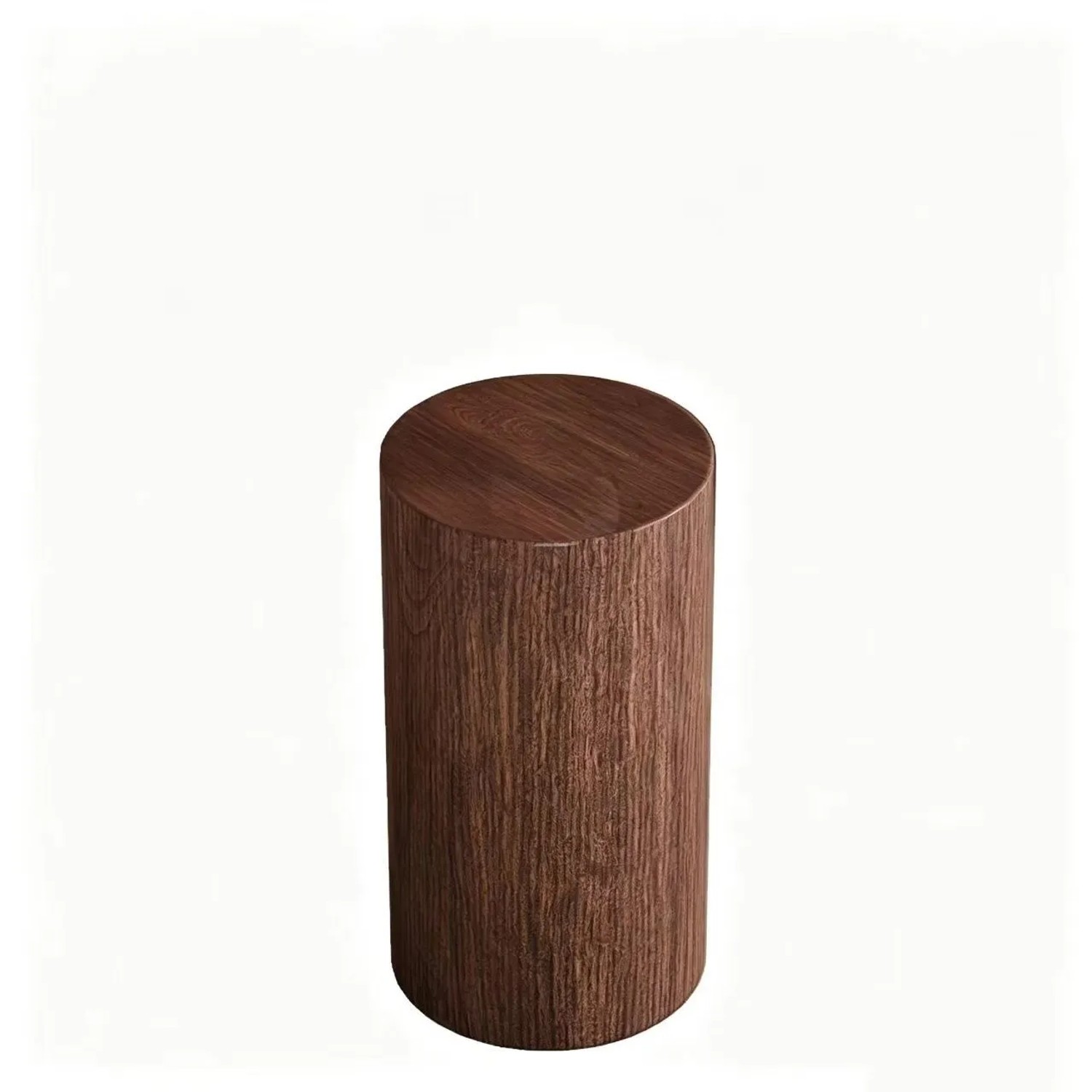 Okwish Couchtisch Mit Rundem Design Für Wohnzimmer Und Sofa 30x30x55 Cm Nussbaum