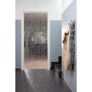 Transparenter Kristall Türvorhang 90x200cm als Raumteiler oder Dekoration.